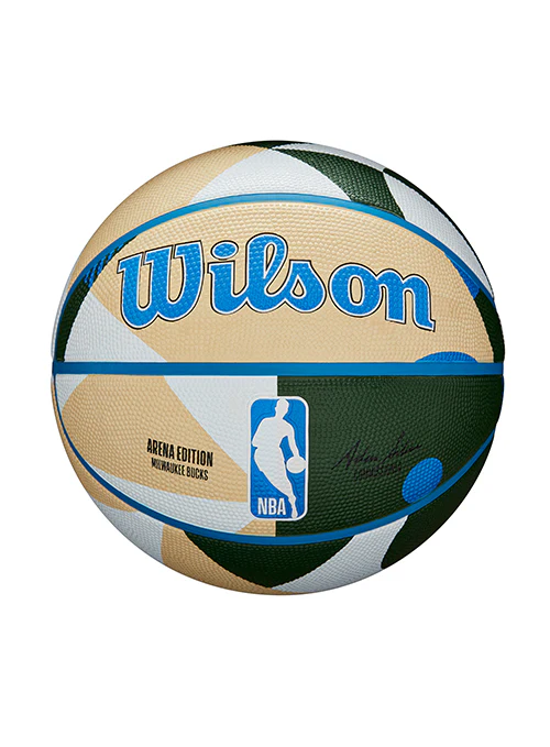 Wilson Geo Pattern Milwaukee Bucks Full Basketball - Image 2