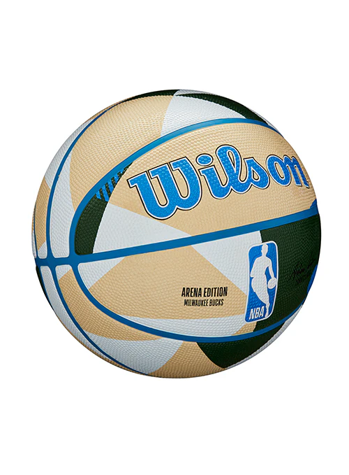 Wilson Geo Pattern Milwaukee Bucks Full Basketball - Image 3