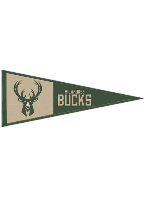 Wincraft Icon Logo Milwaukee Bucks Wool Pennant