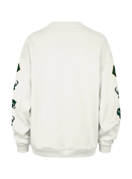 Women's '47 Brand 2025-26 City Edition Milwaukee Bucks Oversized Crewneck Sweatshirt - Image 2