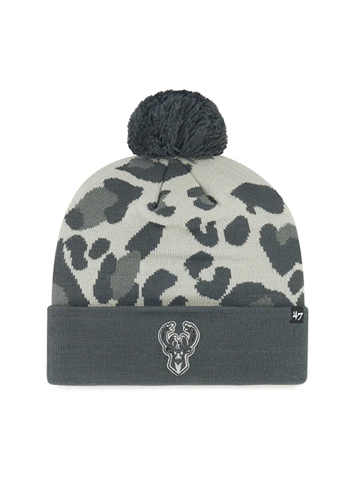 Women's '47 Brand Bagheera Milwaukee Bucks Pom Knit Hat