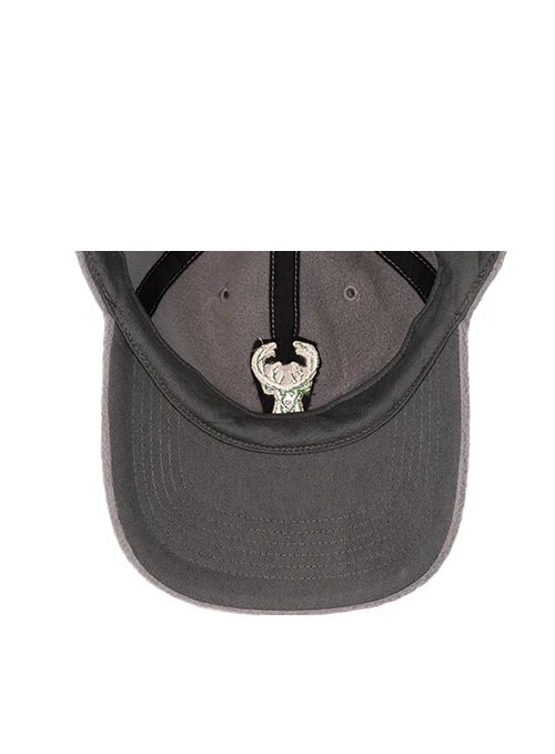 Women's 47 Brand Clean Up Noelle Gray Milwaukee Bucks Adjustable Hat - Image 4