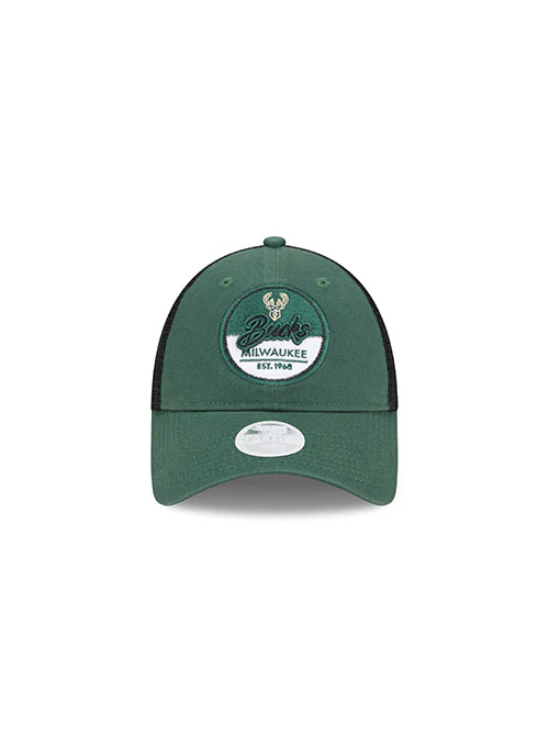Women's 9Forty Team Script Milwaukee Bucks Adjustable Hat - Image 3