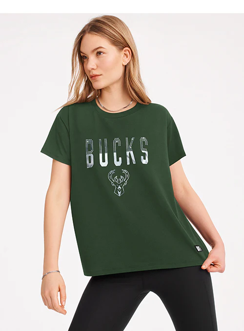 Women's DKNY Crew Donna Milwaukee Bucks T-Shirt