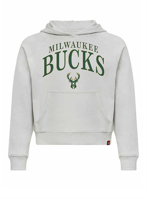 Women's Sportiqe Ella Chainstitch Milwaukee Bucks Hooded Sweatshirt