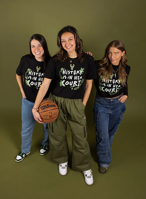 Bucks Pro Shop Women's Empowerment Milwaukee Bucks T-Shirt - Image 2
