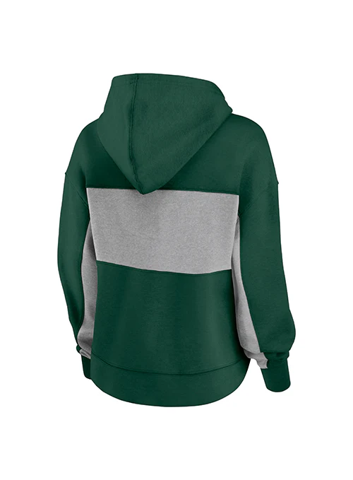 Women's Fanatics Stat Sheet Green Milwaukee Bucks Hooded Sweatshirt - Image 2