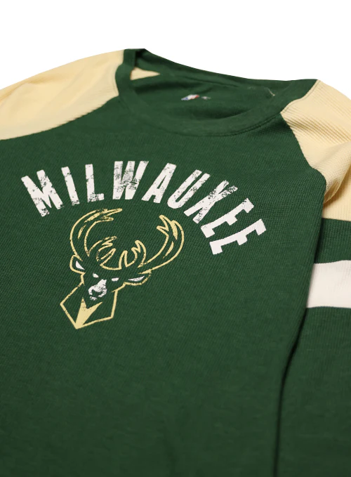 Women's G-III Long-Sleeve Play Action Royal Milwaukee Bucks T-Shirt - Image 2