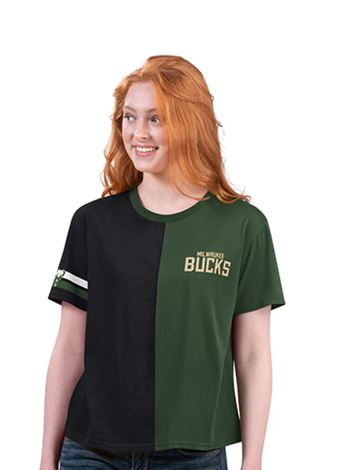 Women's G-III Power Move Milwaukee Bucks T-Shirt