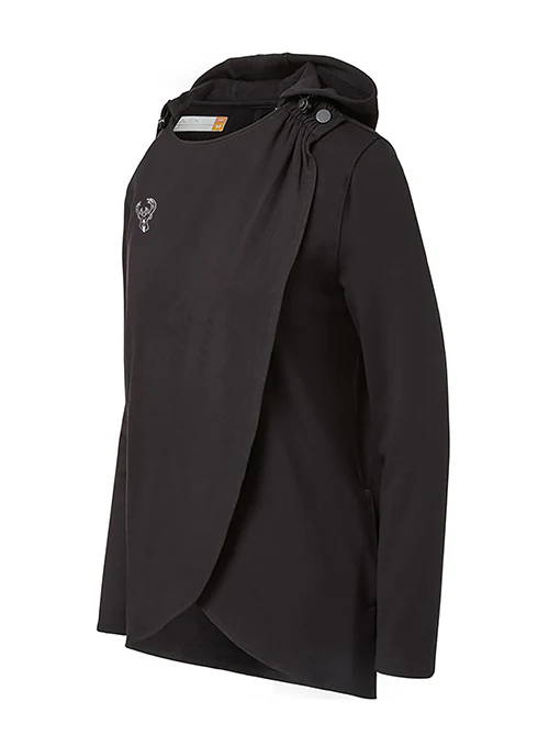 Women's Magna-Ready Adaptive Milwaukee Bucks Hooded Wrap Magnetic Cardigan - Image 3