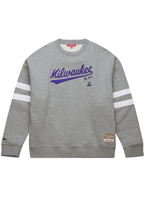 Women's Mitchell & Ness HWC '93 Head Coach Milwaukee Bucks Crew Sweatshirt
