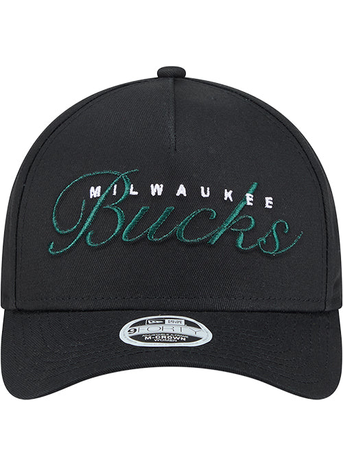 Women's New Era Metallic 9Forty M-Crown Milwaukee Bucks Snapback Hat - Image 3