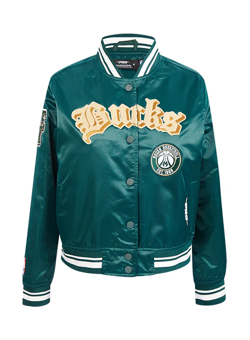 Women's Pro Standard Best of Milwaukee Bucks Satin Jacket