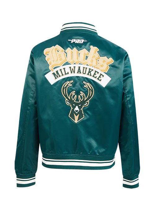 Women's Pro Standard Best of Milwaukee Bucks Satin Jacket - Image 2