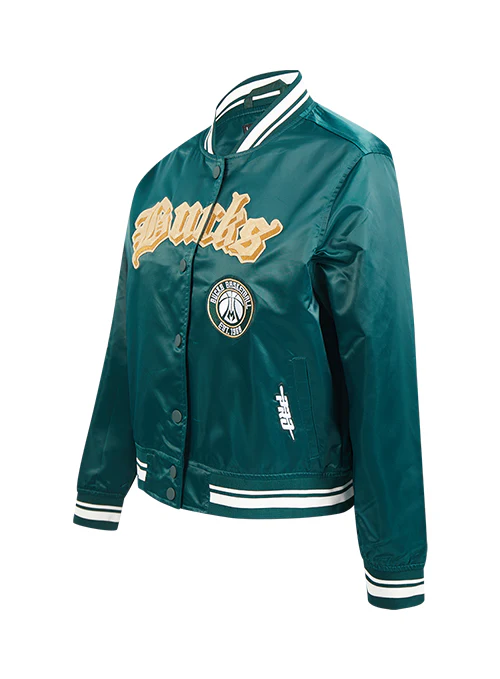 Women's Pro Standard Best of Milwaukee Bucks Satin Jacket - Image 3