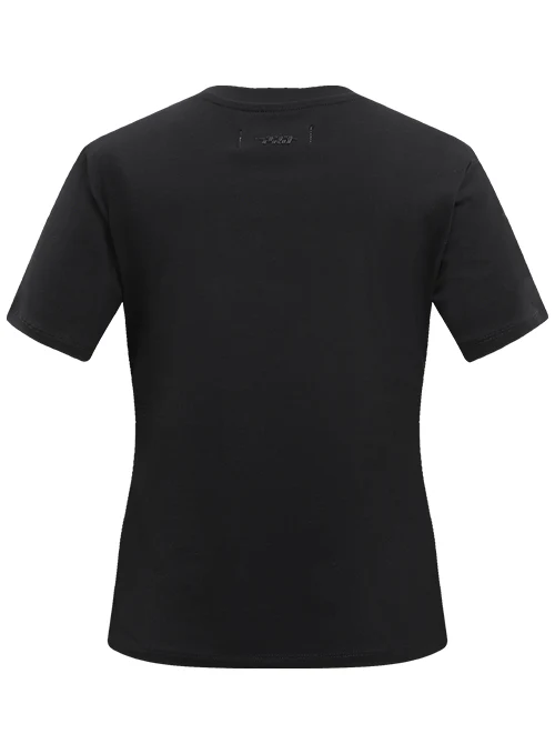 Women's Pro Standard Classic Black Milwaukee Bucks Slim Fit T-Shirt - Image 2