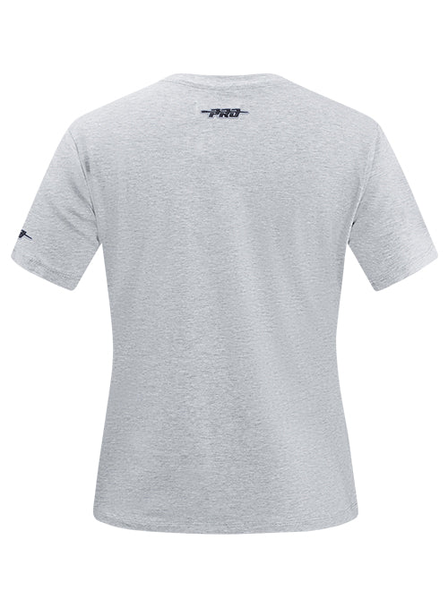 Women's Pro Standard Classic Icon Heather Grey Milwaukee Bucks T-Shirt - Image 2