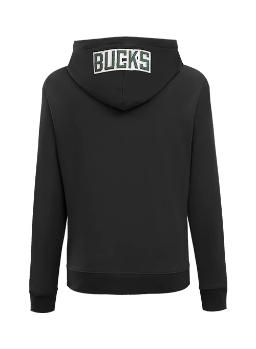 Women's Pro Standard Classic Black Milwaukee Bucks Sweatshirt - Image 2