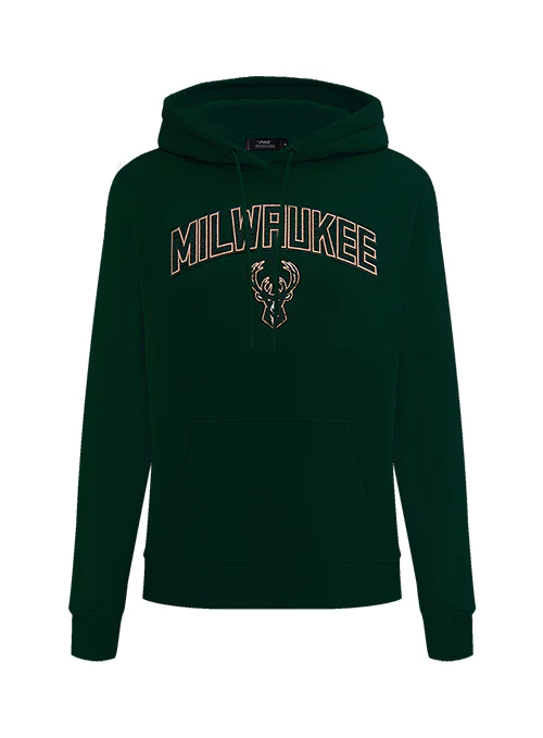 Women's Pro Standard Classic Milwaukee Bucks Green Sweatshirt
