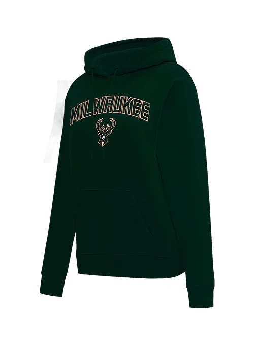 Women's Pro Standard Classic Milwaukee Bucks Green Sweatshirt - Image 2
