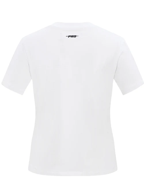Women's Pro Standard Classic White Milwaukee Bucks Slim Fit T-Shirt - Image 2