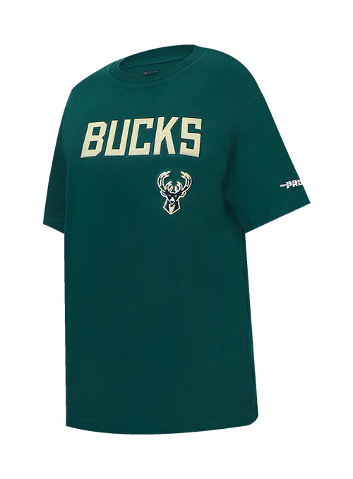 Women's Pro Standard Game Day Milwaukee Bucks Boyfriend T-Shirt - Image 3