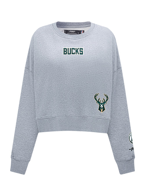 Women's Pro Standard Wingspan Milwaukee Bucks Crewneck Sweatshirt