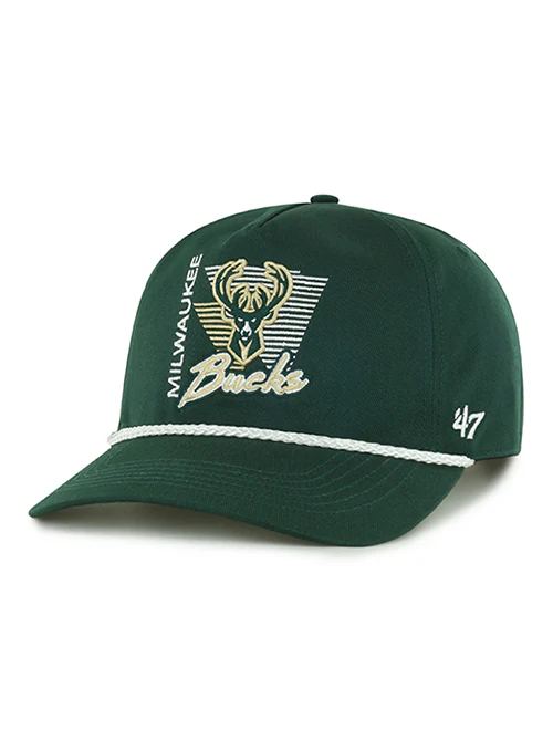 Youth '47 Brand Hitch Splint Milwaukee Bucks Snapback Hat
