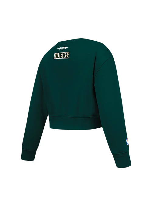 Youth Girl's Pro Standard Classic Milwaukee Bucks Crewneck Sweatshirt - Image 4