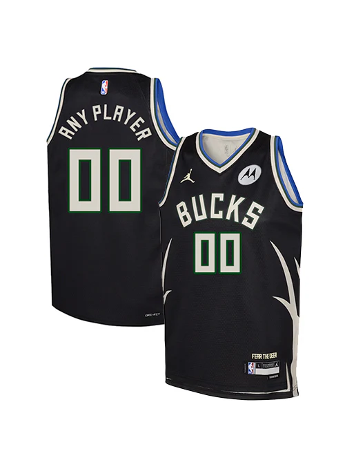 Youth Jordan 2022 Statement Edition Custom Milwaukee Bucks Swingman Jersey