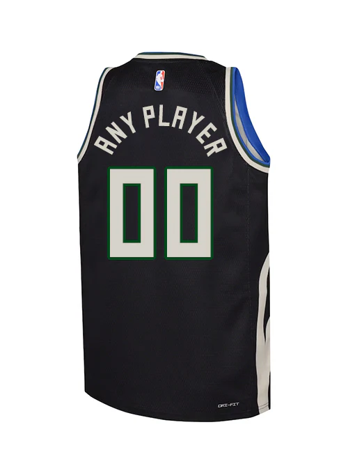 Youth Jordan 2022 Statement Edition Custom Milwaukee Bucks Swingman Jersey - Image 2