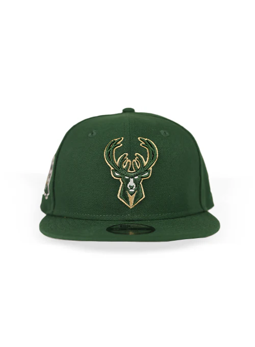 Youth New Era 9Fifty State Patch Milwaukee Bucks Snapback Hat - Image 3