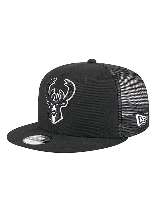 Youth New Era 9Fifty Tonal Milwaukee Bucks Trucker Snapback Hat