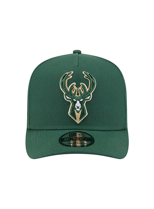 Youth New Era 9Seventy Conference Patch Milwaukee Bucks Snapback Hat - Image 3