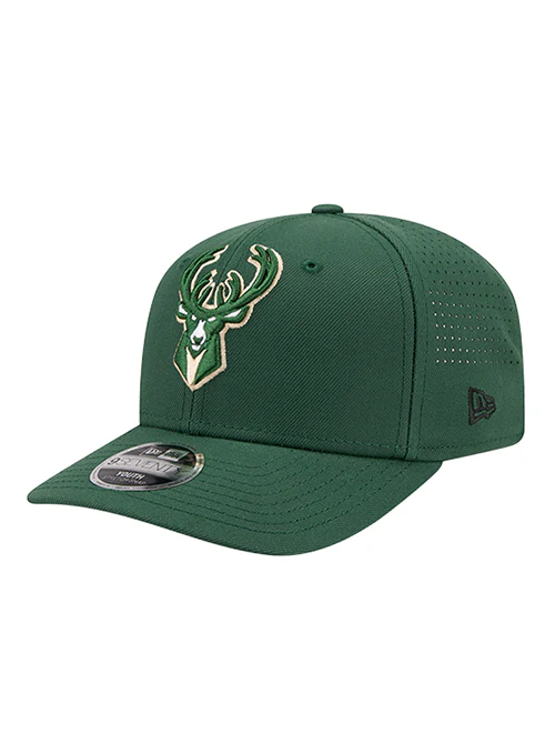 Youth New Era 9Seventy Perform Milwaukee Bucks Stretch-Snap Hat