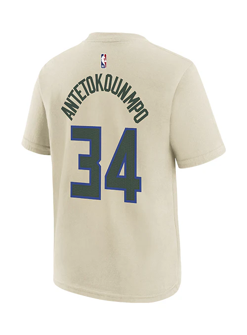 Youth Nike 2025-26 City Edition Giannis Antetokounmpo Milwaukee Bucks T-Shirt