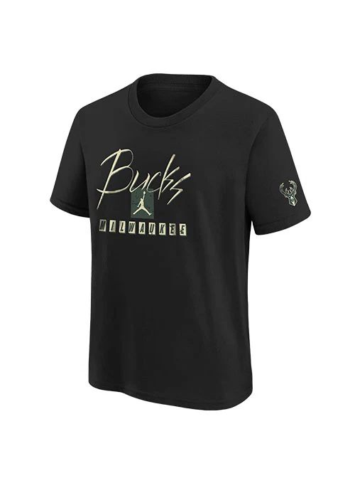 Youth Nike Courtside Statement Max90 Milwaukee Bucks T-Shirt