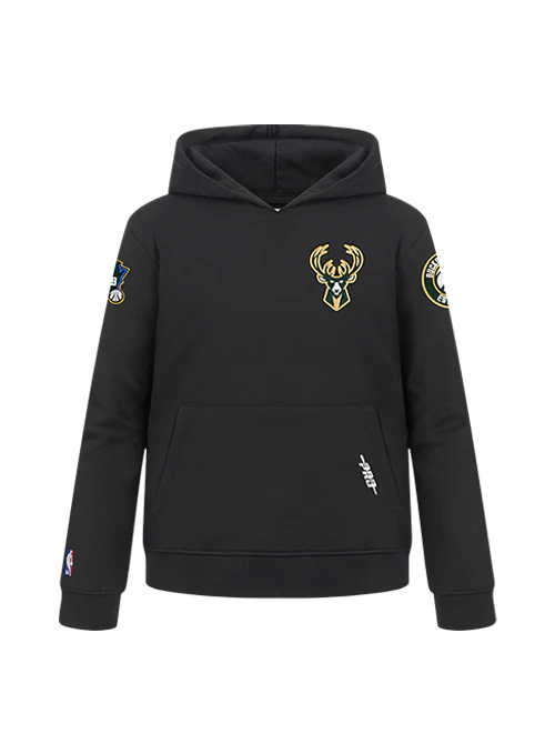 Youth Pro Standard Classic Black Milwaukee Bucks Hooded Sweatshirt